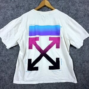 Off-White Main Label T-Shirt Mens White Fall Winter Virgil Abloh‎ Arrows Graphic